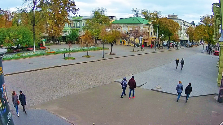 Онлайн веб-камера на Дерибасовской улице в Одессе